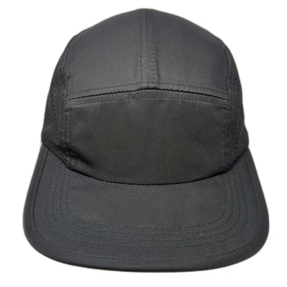 BYLT Premium 5 Panel Black One Size Mesh Performance Adjustable Strapback Hat
