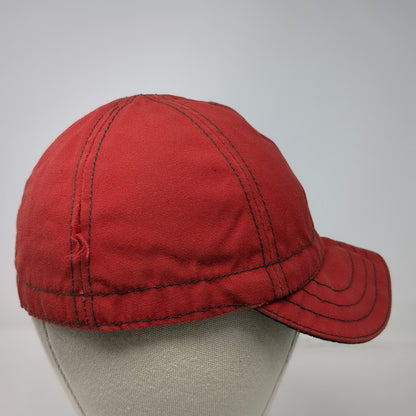 Landry Cap Baseball Cap Red 7 1/8 Fitted Contrast Stitch Green Underbrim Hat