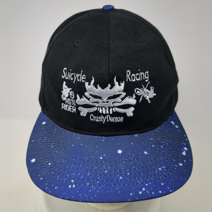 Suicycle Racing Moto Rider Crusty Demon Strapback Hat Multicolor OS Adjustable