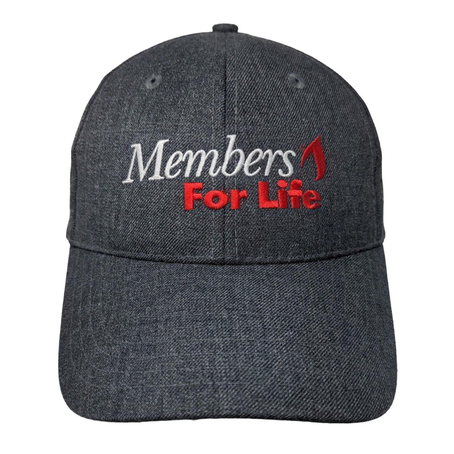 Members For Life American Red Cross Strapback Hat Blue OS Adjustable Embroidered