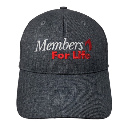 Members For Life American Red Cross Strapback Hat Blue OS Adjustable Embroidered