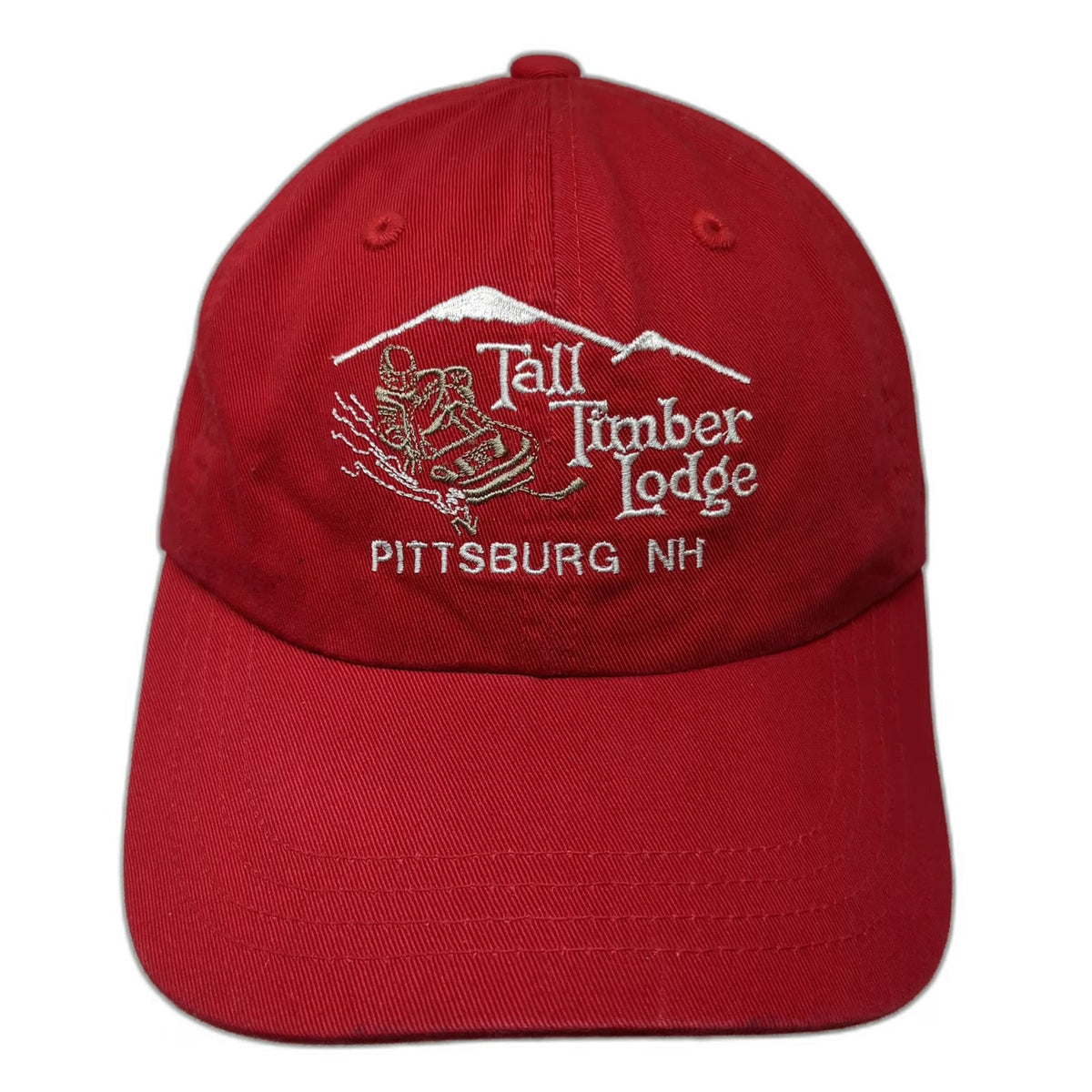 Imperial Baseball Cap Red One Size Slide Strap Snowmobile Tall Timber Lodge Hat