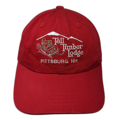 Imperial Baseball Cap Red One Size Slide Strap Snowmobile Tall Timber Lodge Hat
