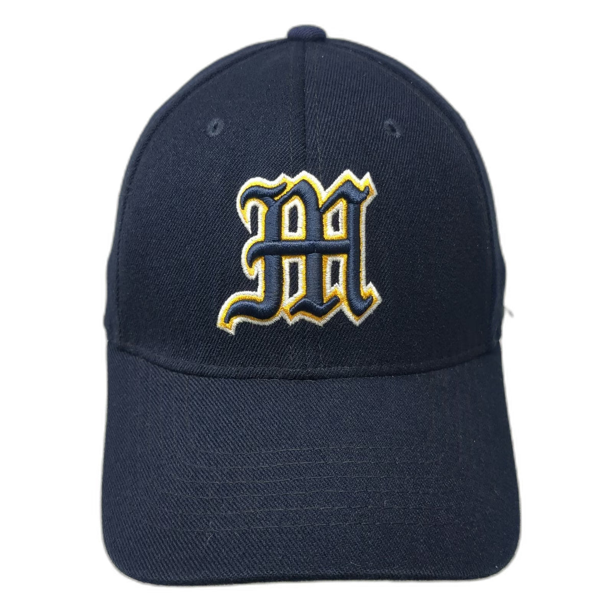 Michigan Wolverines NCAA Top of the World Blue OSFM Cap Stretch Fit Logo M Hat