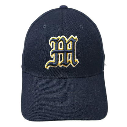 Michigan Wolverines NCAA Top of the World Blue OSFM Cap Stretch Fit Logo M Hat