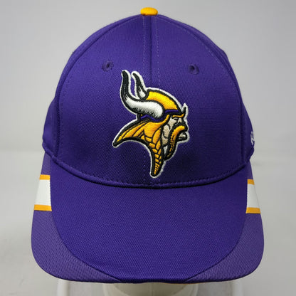Minnesota Vikings NFL Reebok Cap Purple XL Onfield Stretch Fit Curved Brim Logo