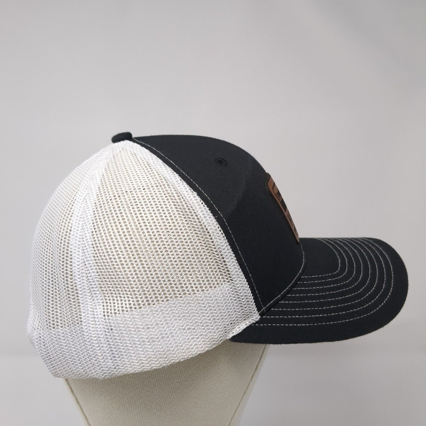 Hickey Horsemanship Snapback Trucker Hat Black One Size Mesh Back