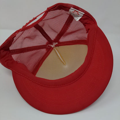 Kwik Service TV Video Sales & Rentals Snapback Trucker Hat Red OSFA Pom Pom