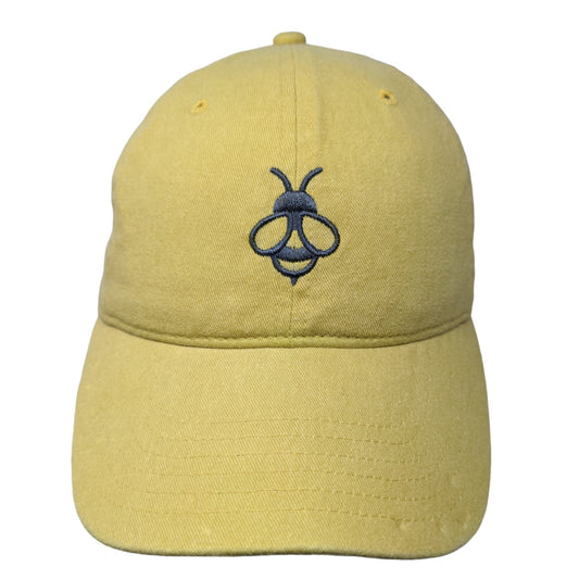 Comfort Colors Men's Slideback Hat Yellow Embroidered Bee Logo