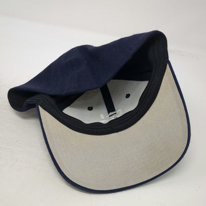 Pacific Headwear Baseball Cap Blue 8 Interlocking SI Logo Gray Underbrim Hat