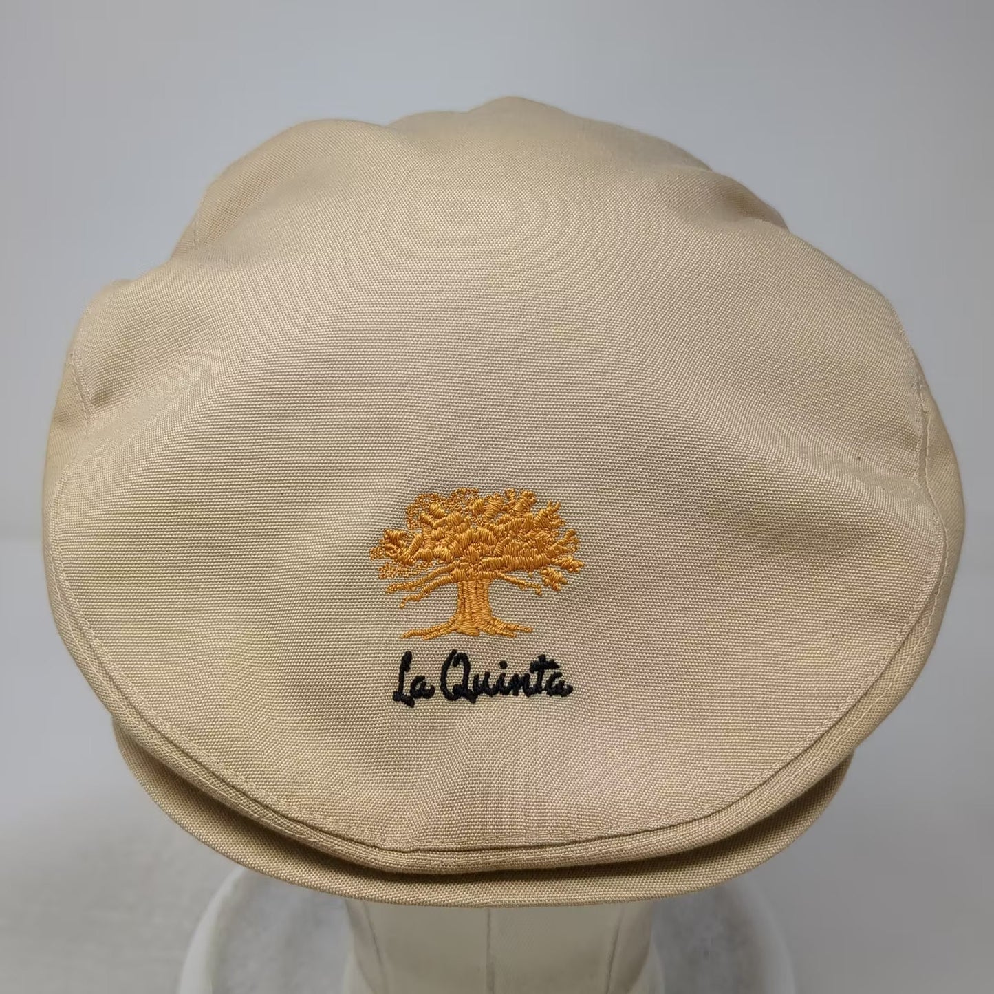 Landmark Sportswear Texace La Quinta Beige Newsboy Cap Hat Tree OSFM Vintage