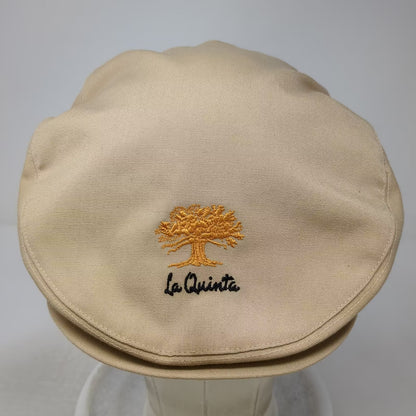 Landmark Sportswear Texace La Quinta Beige Newsboy Cap Hat Tree OSFM Vintage
