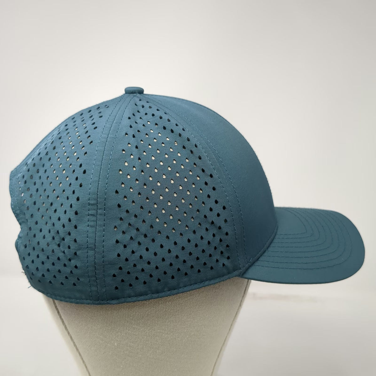 ZYIA Active Trucker Hat Blue One Size Perforated Mesh Snapback Polyester Sport