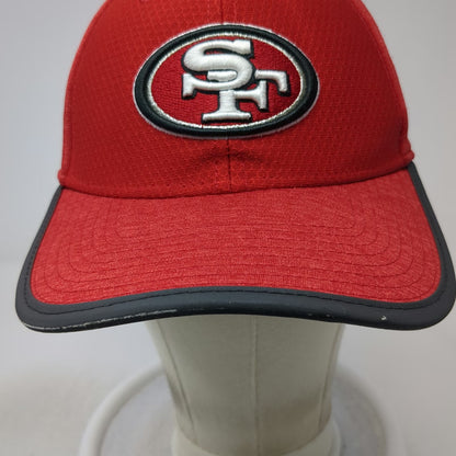 San Francisco 49ers NFL New Era Red Cap M 39THIRTY Perforated Stretch Fitted Hat