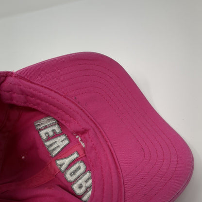 New York Since 1625 Slideback Hat Pink One Size Embroidered Newhattan