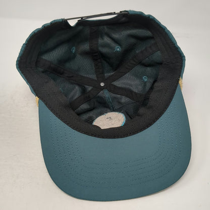 Sun Cruiser 5 Panel Blue One Size Rope Snapback Hat Nylon Patch Graphic Outdoor