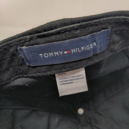 Tommy Hilfiger Slideback Hat Black One Size Embroidered Logo Adjustable