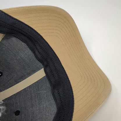 Columbia Baseball Cap Gray Beige One Size Mesh Back Pine Tree American Flag Hat