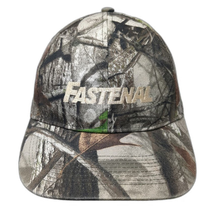 Fastenal Industrial Supply Camouflage Baseball Cap Gray One Size Strapback Hat