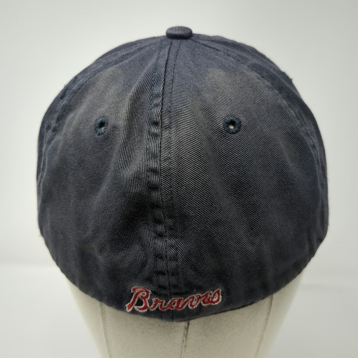 Atlanta Braves MLB Twins Enterprise Baseball Cap Blue M Fitted Hat Embroidered