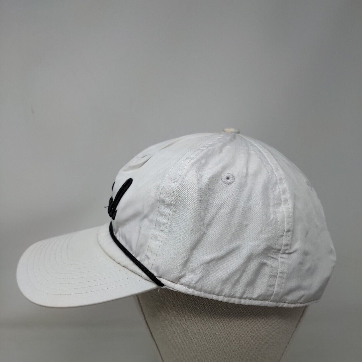 Bad Snapback Rope Hat White One Size Embroidered Solid Adjustable