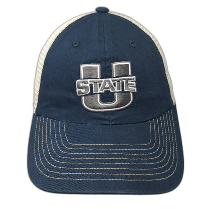 Utah State Aggies NCAA Captivating Blue One Size Trucker Hat Mesh Snapback OS