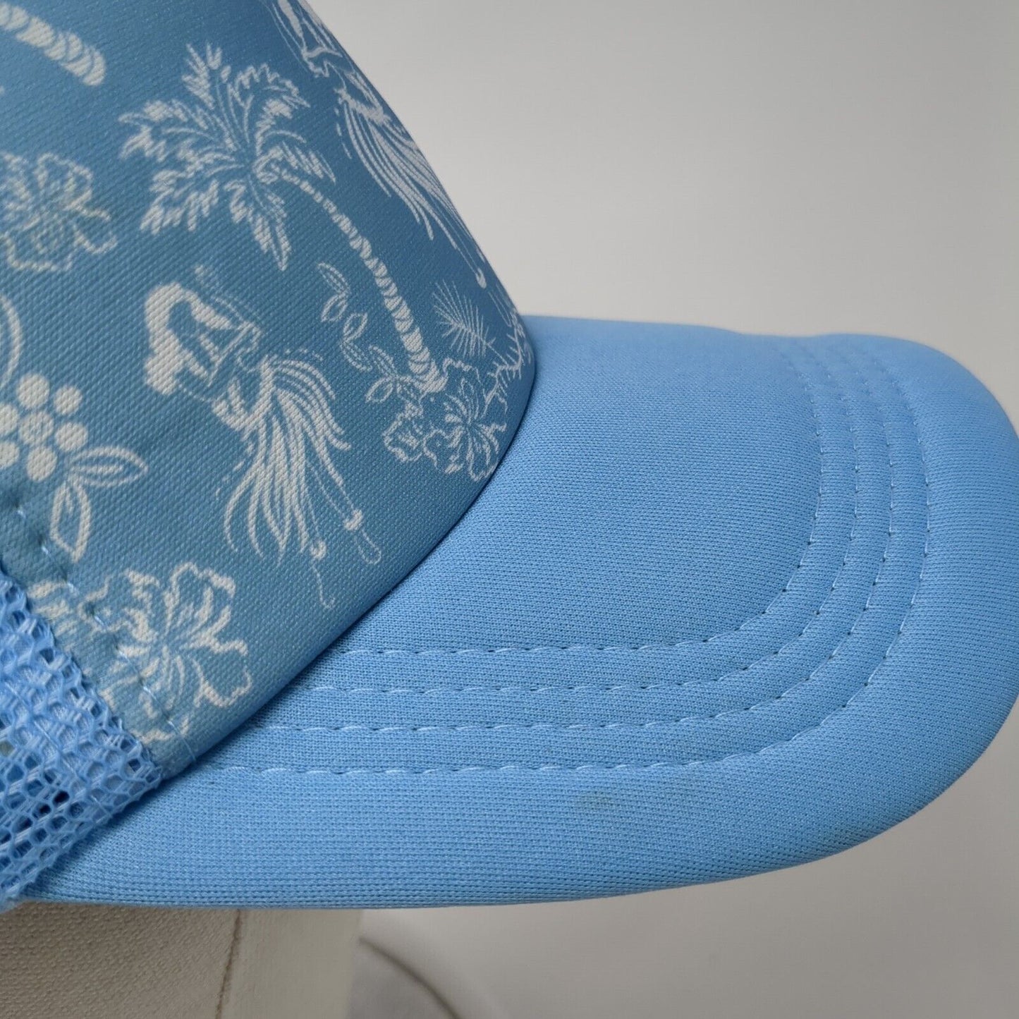 Kaialoha Supply Maui Snapback Trucker Hat Blue One Size Adjustable Mesh Back