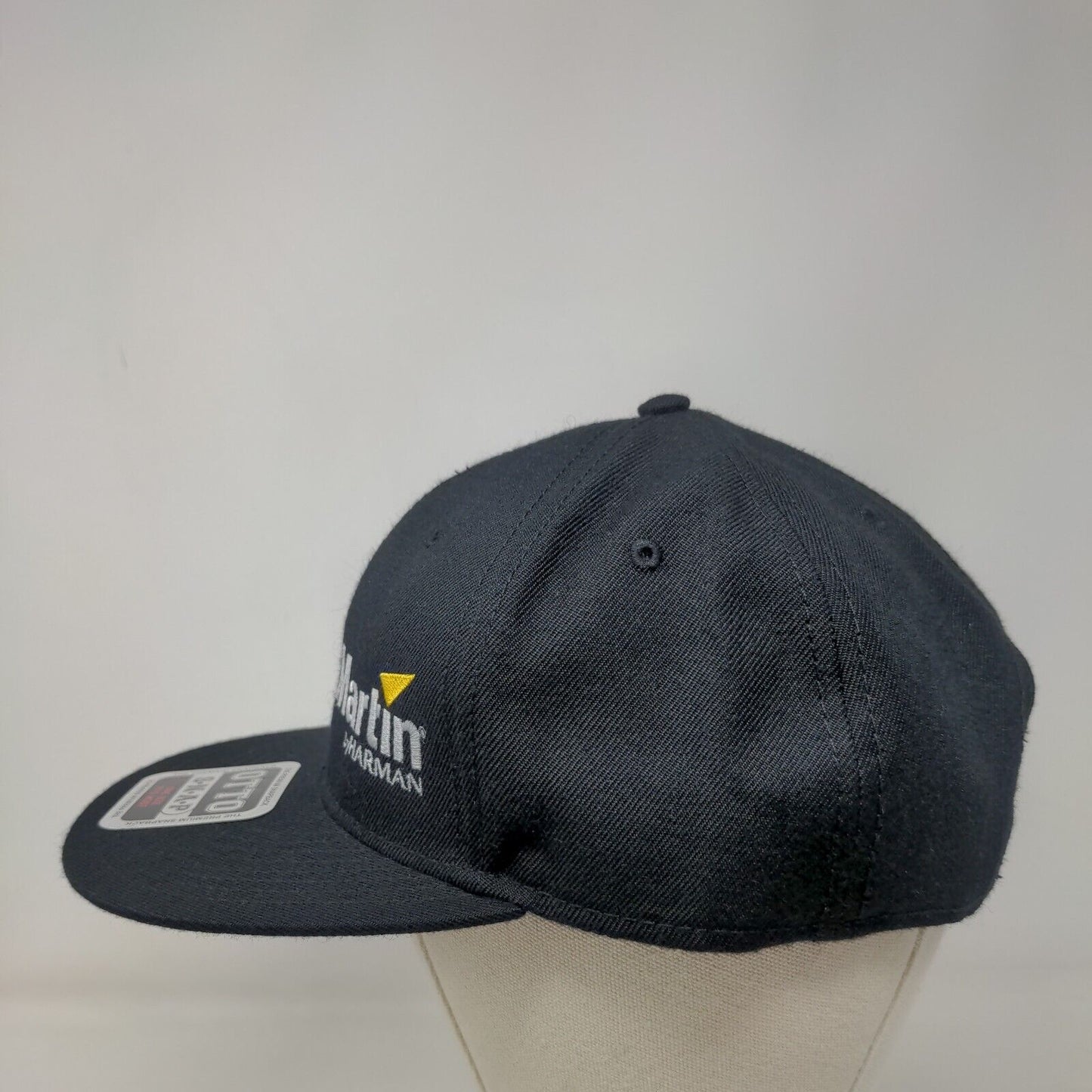 Martin by Harman Snapback Hat Black OSFM Adjustable Vented Holes 6 Panel Otto