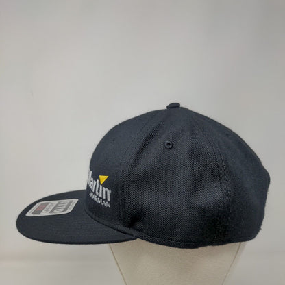 Martin by Harman Snapback Hat Black OSFM Adjustable Vented Holes 6 Panel Otto