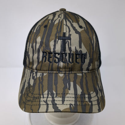 Rescued Snapback Trucker Hat Camouflage M/L Adjustable Mesh Back Richardson