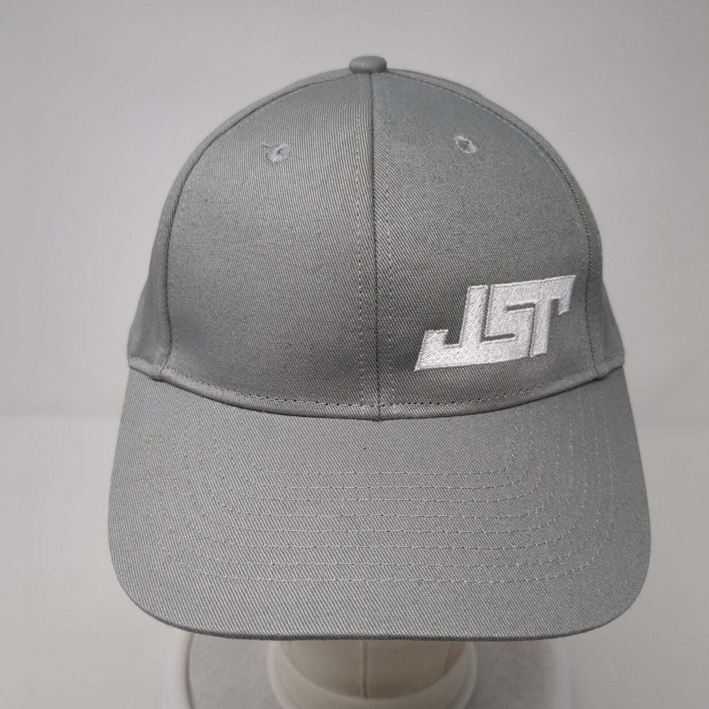 JST Snapback Hat Gray One Size Adjustable Embroidered 6 Panel Port Authority