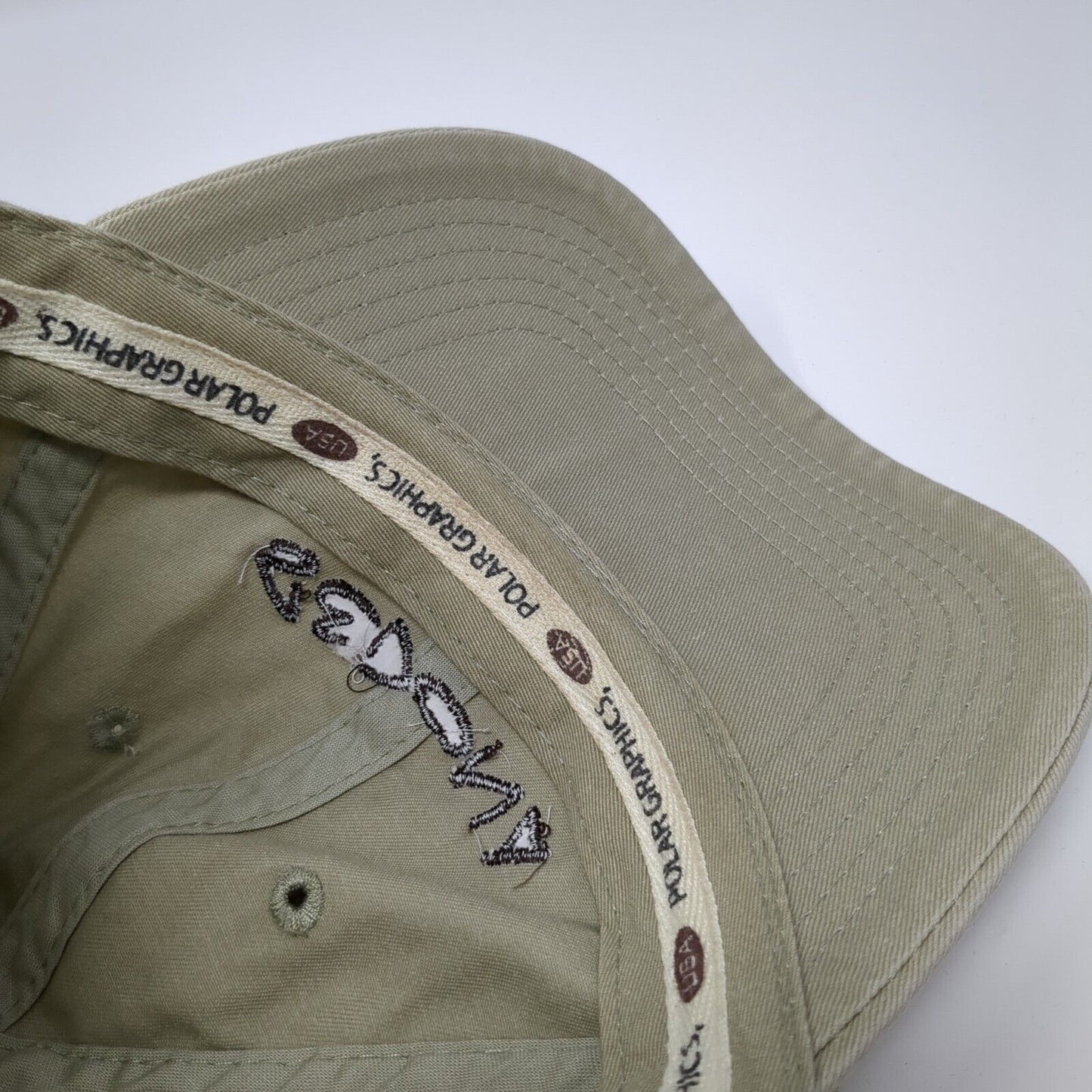 Sedona Slideback Hat Tan One Size Adjustable Embroidered 6 Panel Polar USA