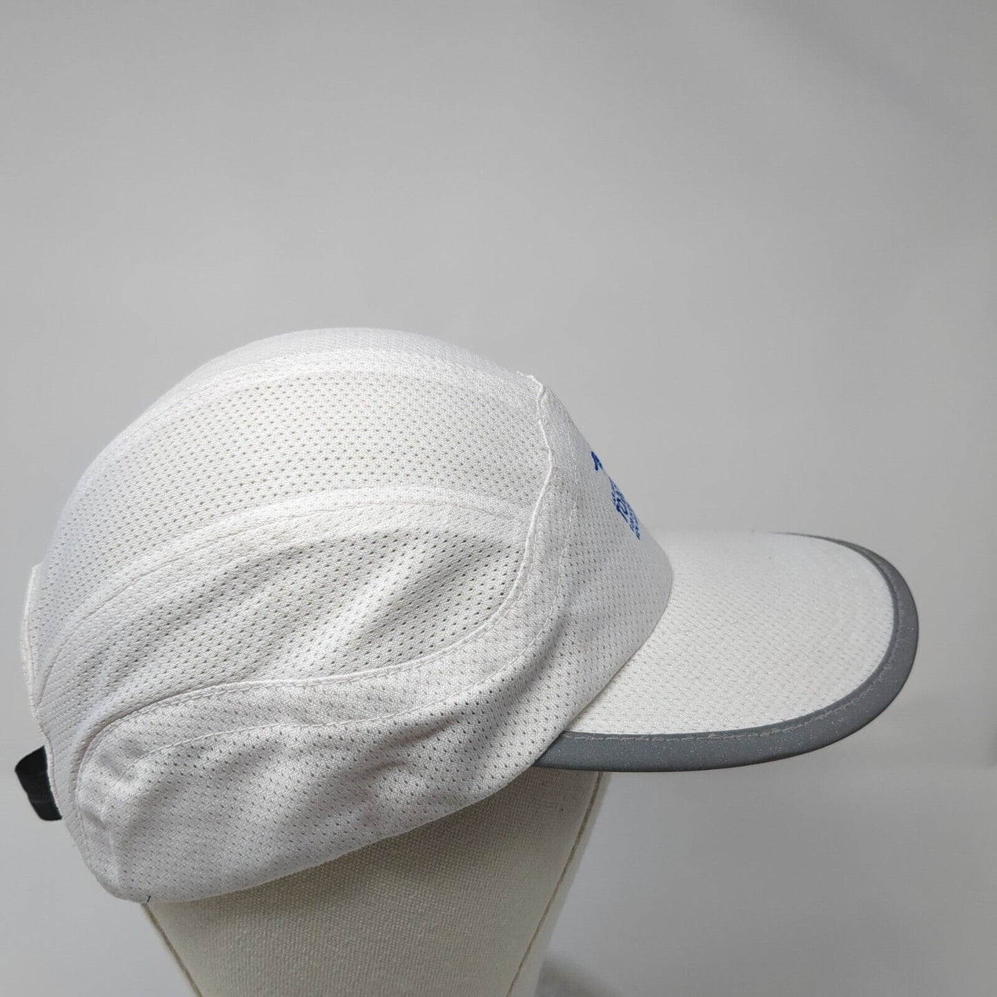 Law Enforcement Torch Run Strapback Hat White One Size Adjustable Mesh