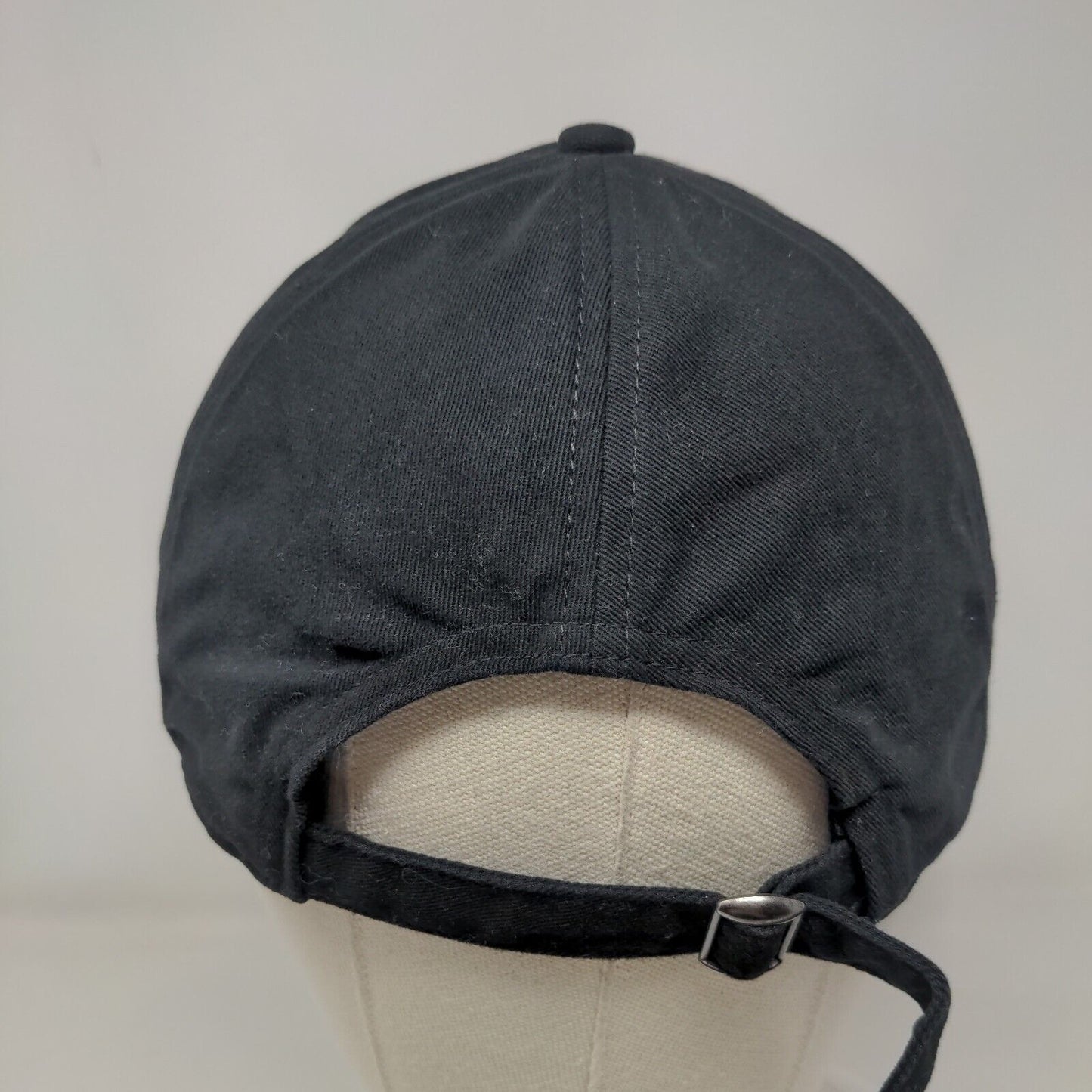 Gap Slideback Hat Black One Size Adjustable Embroidered Vented Holes 6 Panel