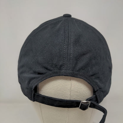 Gap Slideback Hat Black One Size Adjustable Embroidered Vented Holes 6 Panel
