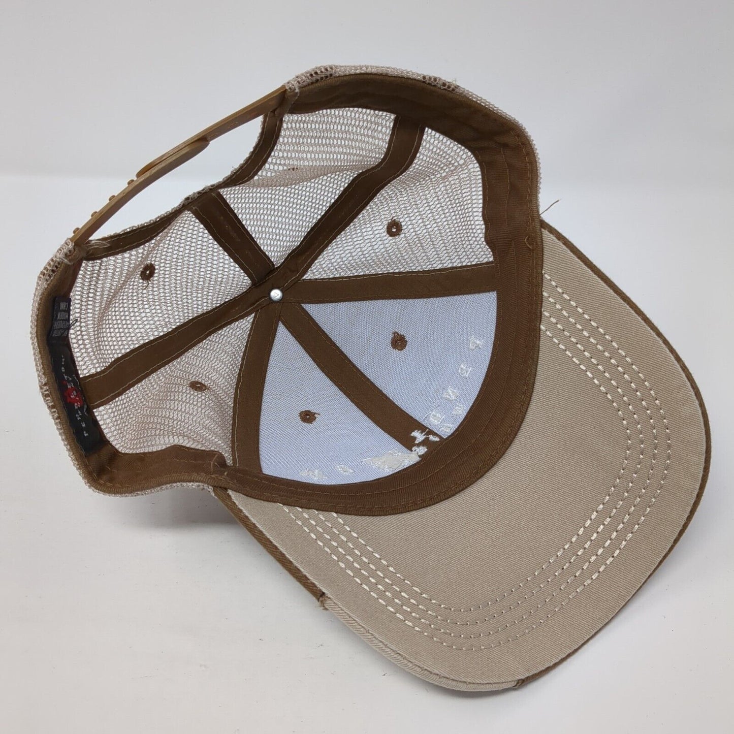 Pendleton Whisky Snapback Trucker Hat Brown One Size Mesh Back Outdoor