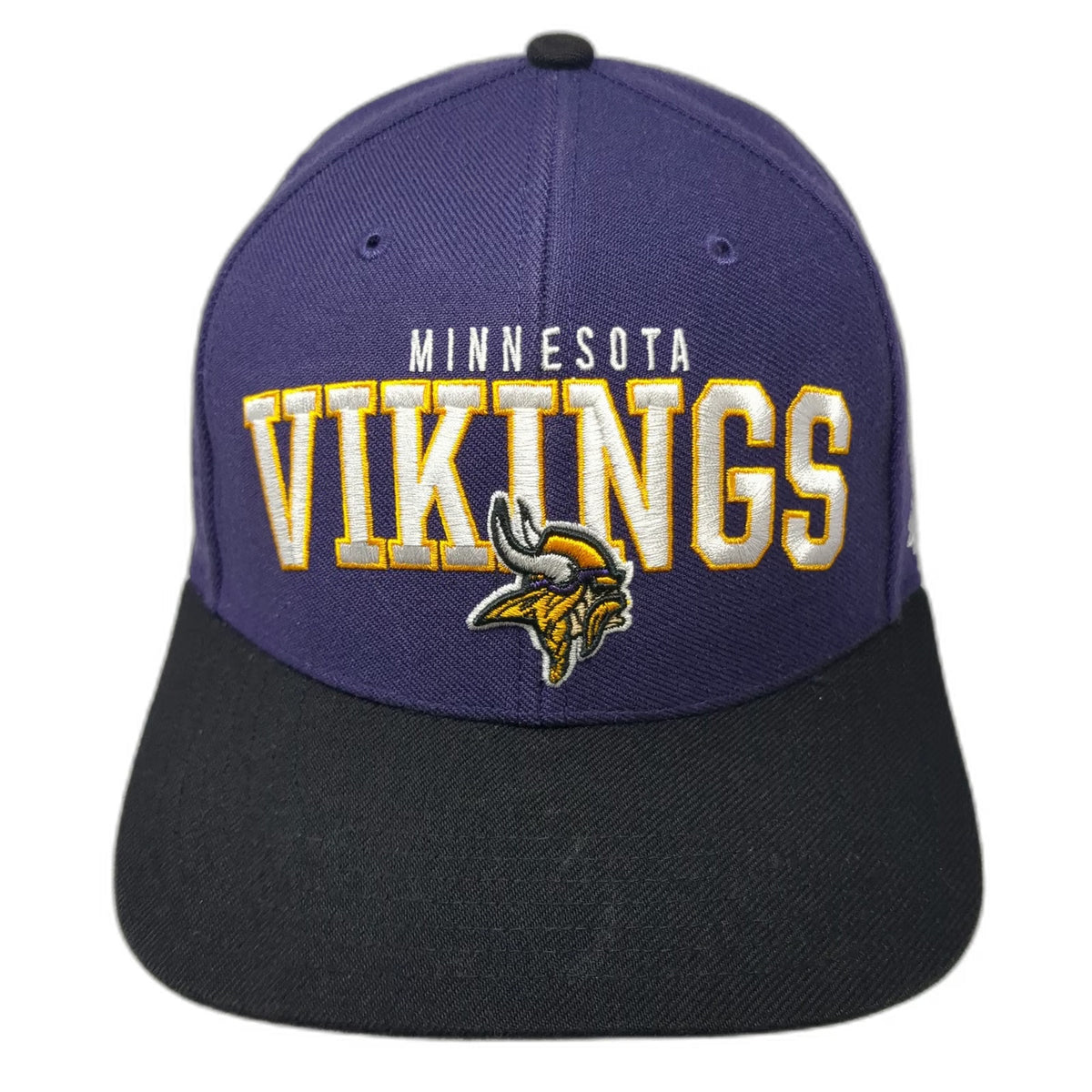 '47 Brand NFL Minnesota Vikings Purple Black One Size Hat Strapback Flat Brim