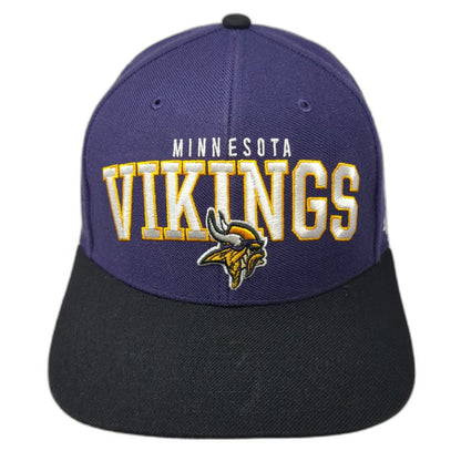 '47 Brand NFL Minnesota Vikings Purple Black One Size Hat Strapback Flat Brim