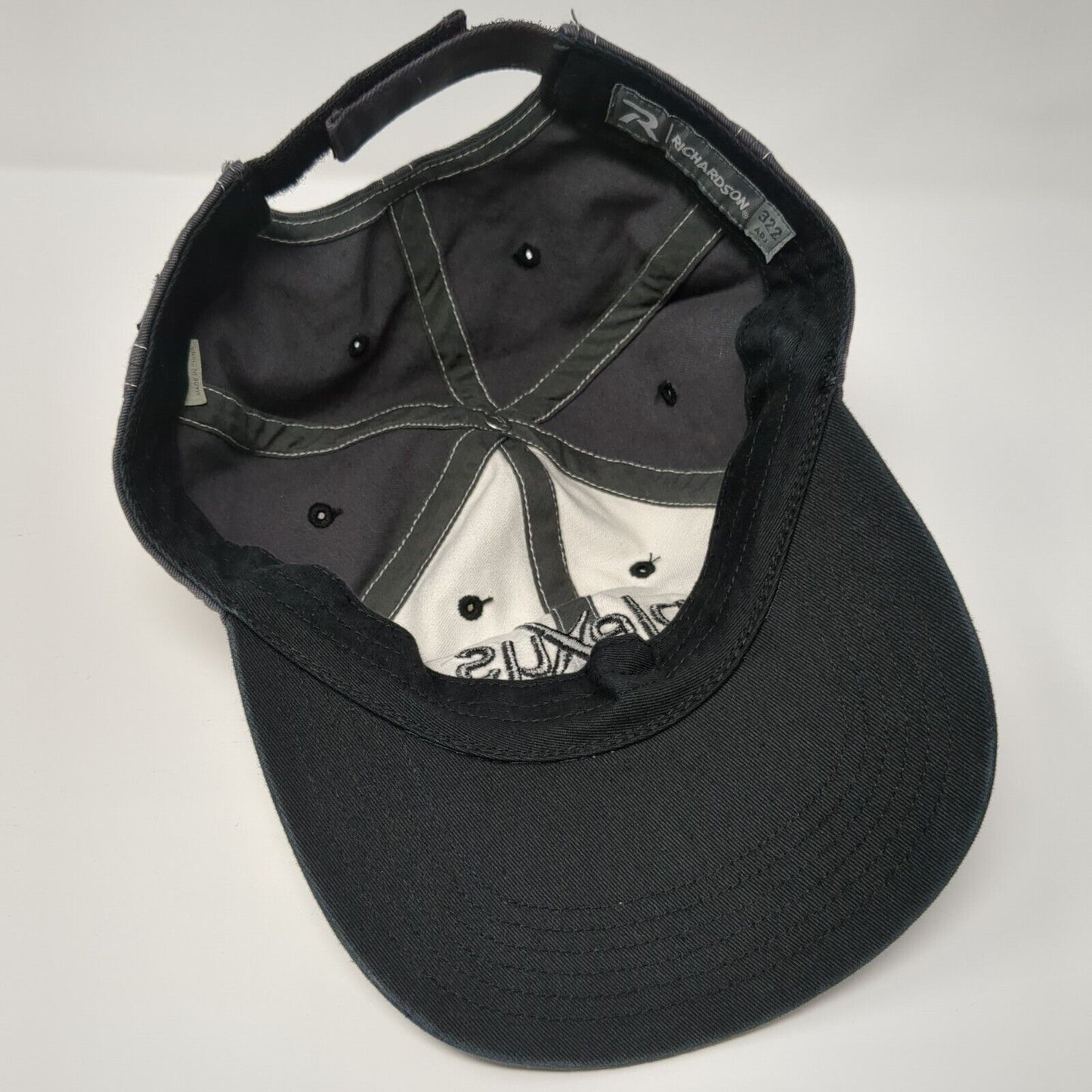 Plexus Worldwide Strapback Hat Gray One Size Adjustable Embroidered Richardson