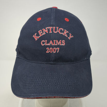 Kentucky Claims 2007 Strapback Hat Blue One Size Embroidered Vitronic