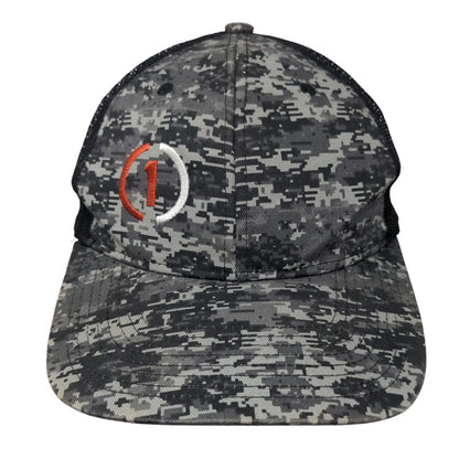 Custom Truck One Source Refuse Snapback Trucker Hat Gray Camo One Size