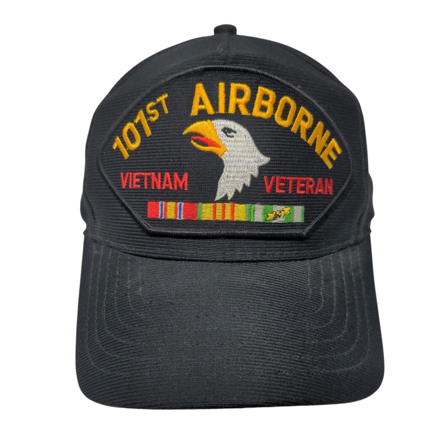 101st Airborne Vietnam Veteran Snapback Hat Black One Size Eagle Crest