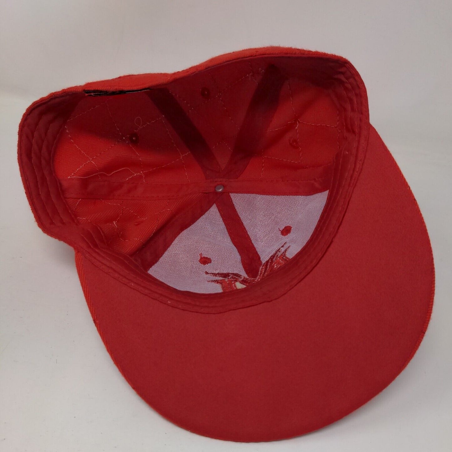 New York YWK 59 Size Fitted Hat Red Large Embroidered Vented Holes