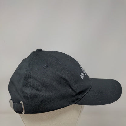 Tribe Slideback Hat Black One Size Embroidered Adjustable Vent Holes