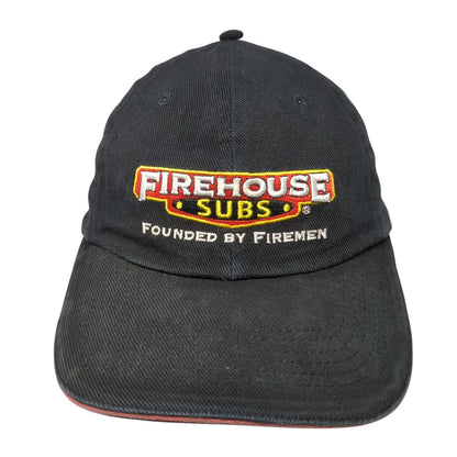 Firehouse Subs Slideback Hat Black Embroidered Logo One Size Employee Uniform