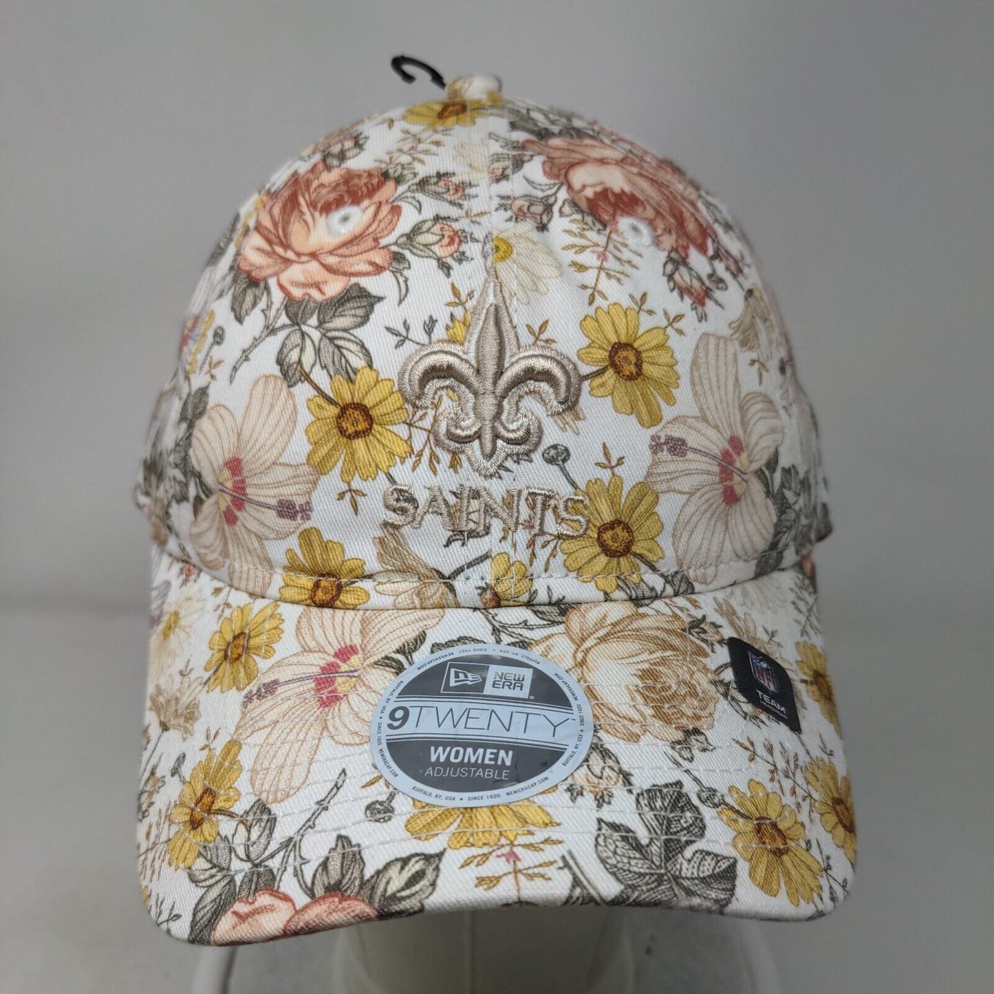 New Orleans Saints Women's Slideback Hat Floral Pattern New Era 9 Twenty