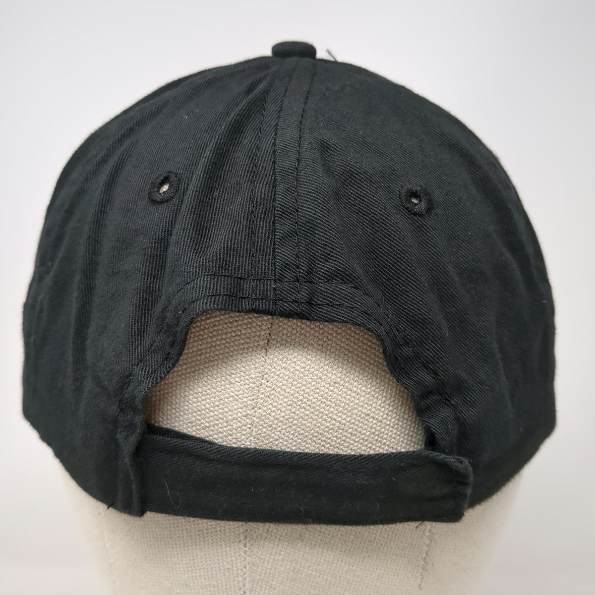Huston Vineyards Baseball Cap Black One Size Strapback Embroidered Logo Hat