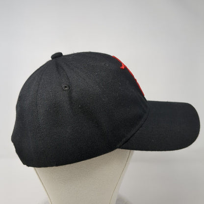 Faith Snapback Hat Black OSFA Adjustable Embroidered Patriotic 6 Panel