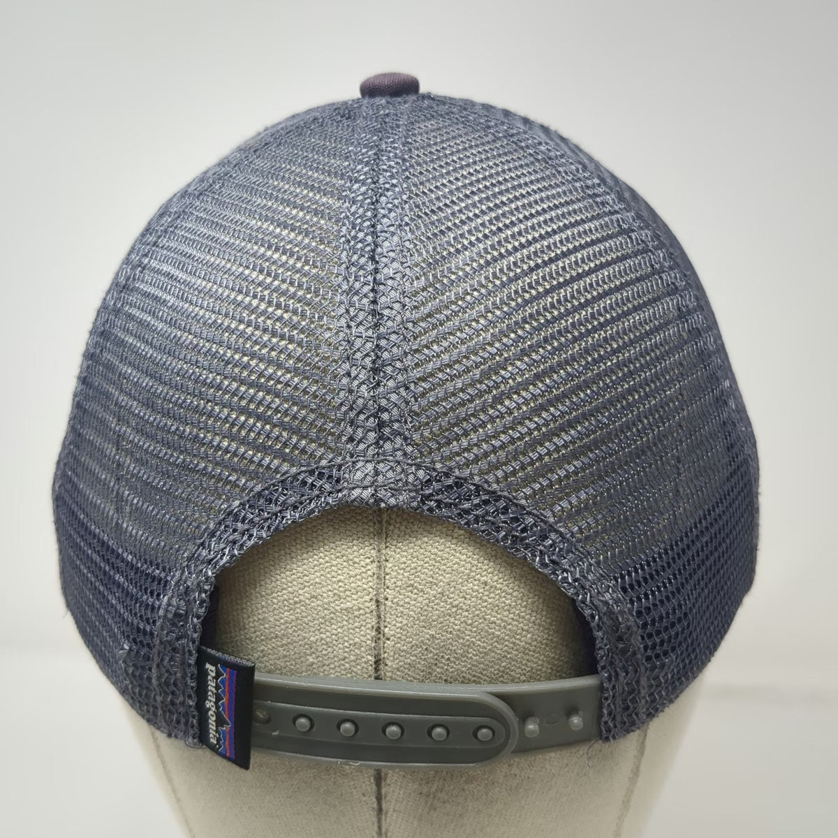 Patagonia Trucker Hat Purple One Size Half Dome Mountain Graphic Mesh Snapback