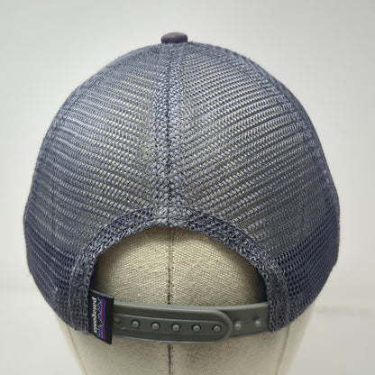 Patagonia Trucker Hat Purple One Size Half Dome Mountain Graphic Mesh Snapback